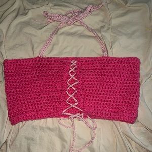 Crochet corset top